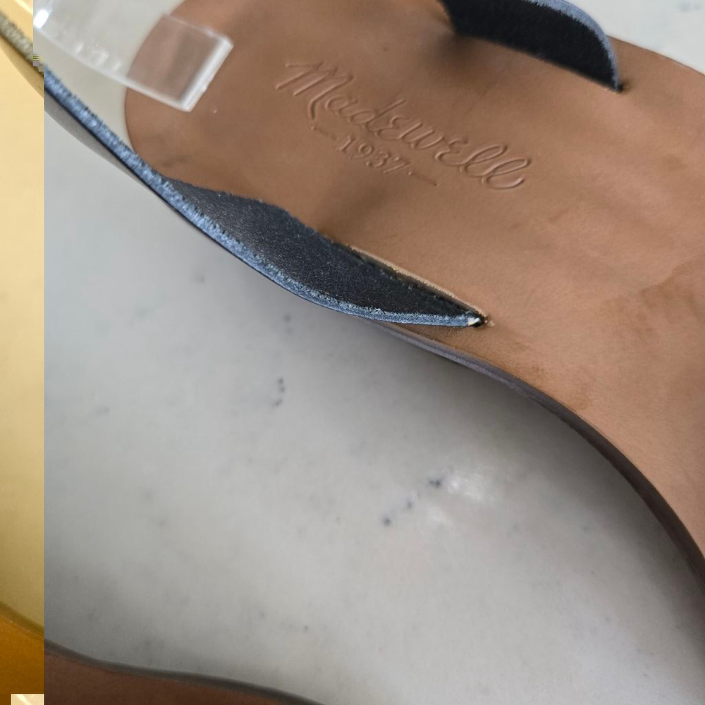 Women's Madewell Sandals Size 8.5 Tan and Black Stacked Color - Picture 6 of 14